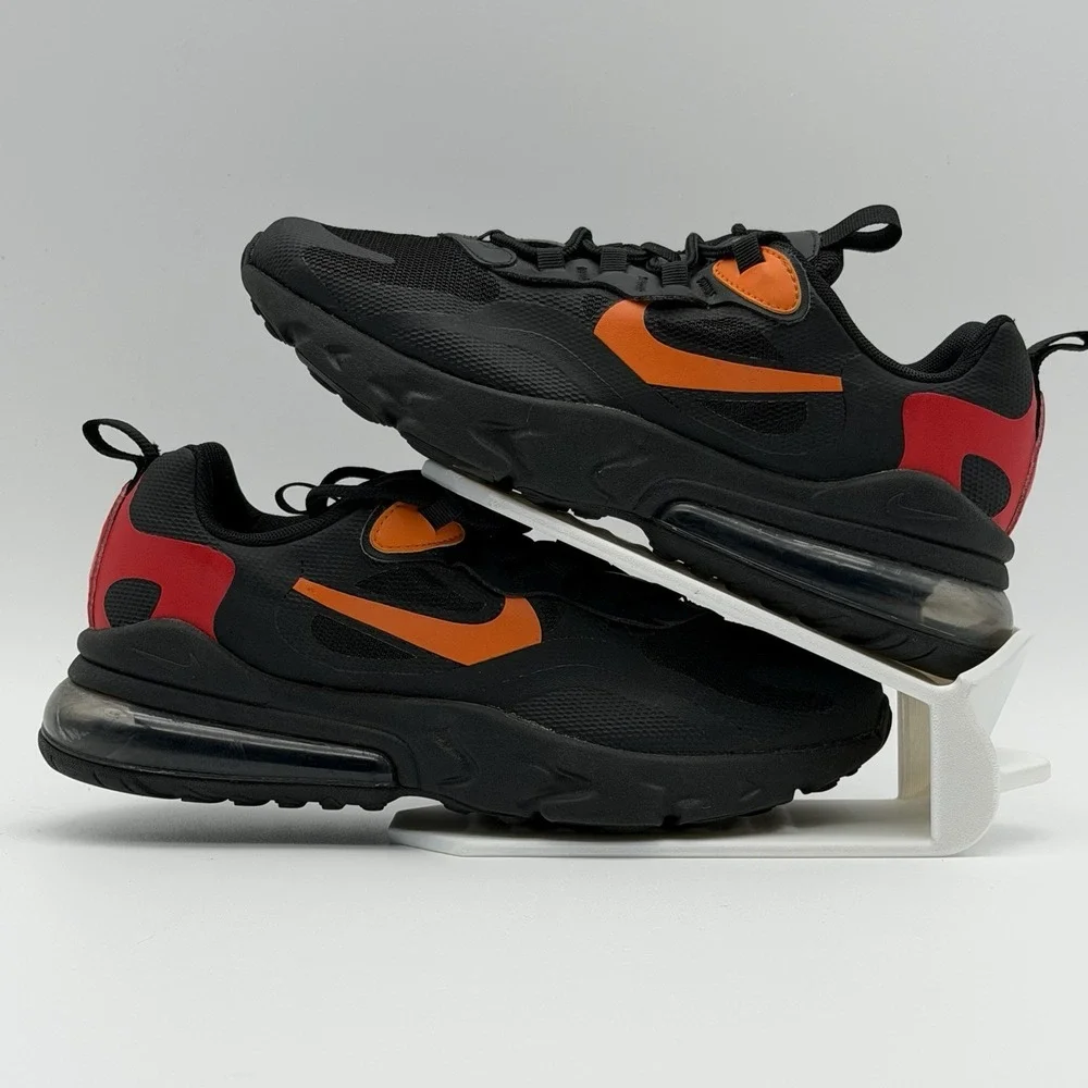 Nike Air Max 270 React Magma Lava Black Red Orange CV9638-001 Youth Size 6Y 7.5W